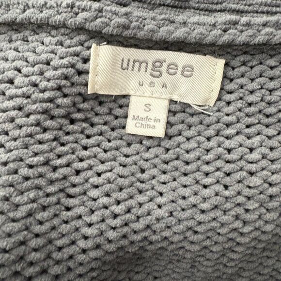 Umgee Soft Green Brown Oversized Striped Chenille Cardigan Size Small Women's - Picture 5 of 7